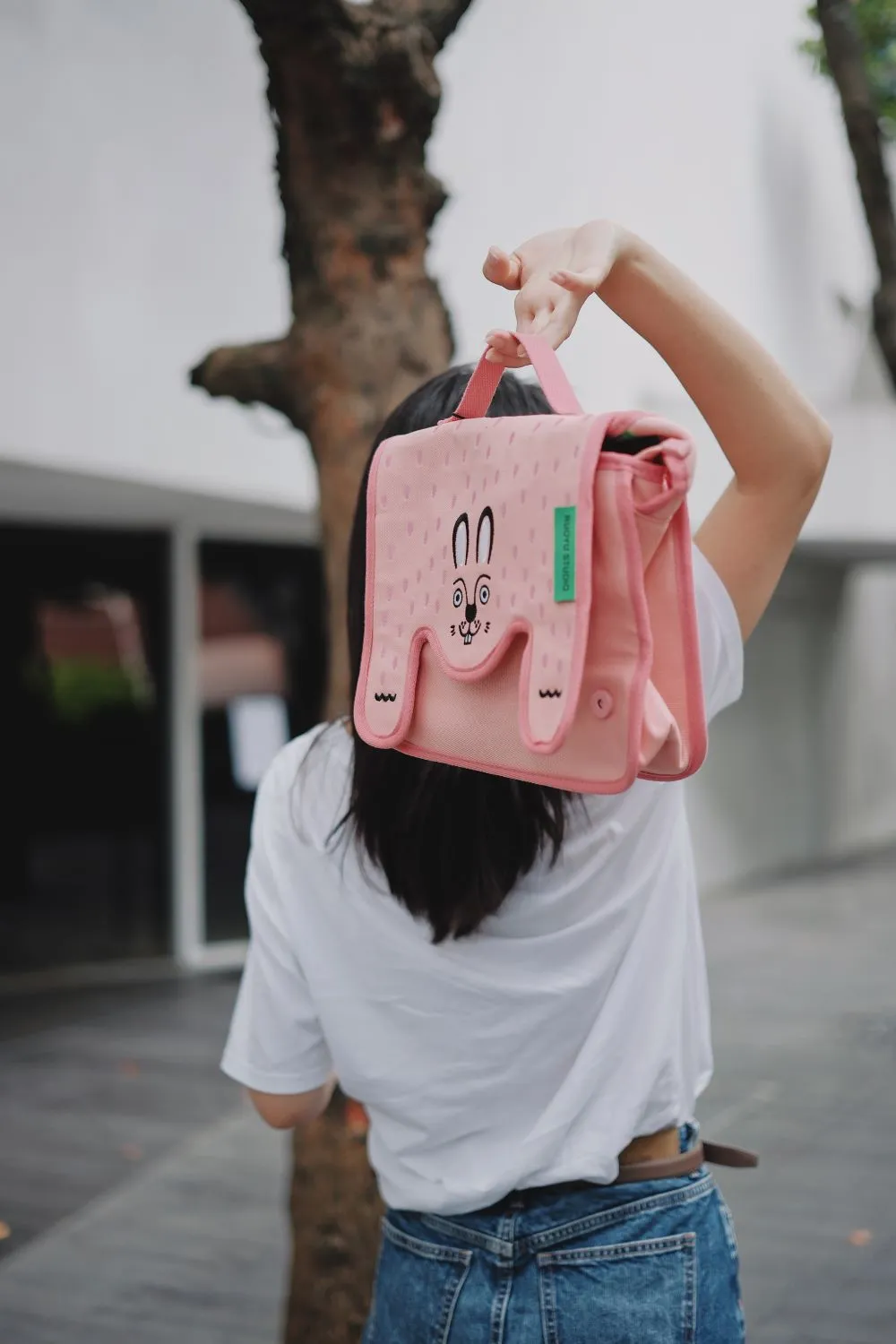 Ruoyu Studio Color-blocked Canvas Crossbody Bag for Casual Commuting