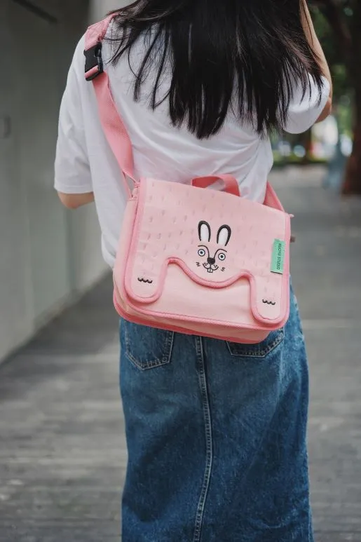 Ruoyu Studio Color-blocked Canvas Crossbody Bag for Casual Commuting