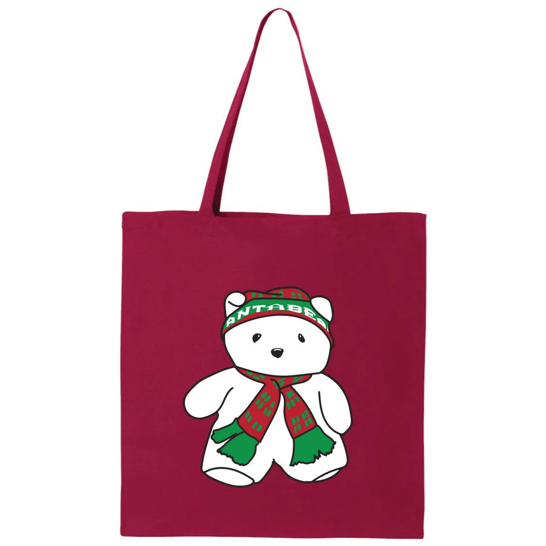 Santa Bear Minnesota Canvas Tote Bag