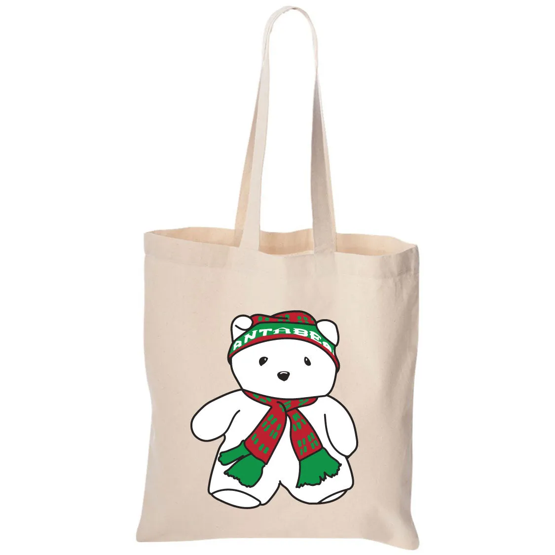 Santa Bear Minnesota Canvas Tote Bag