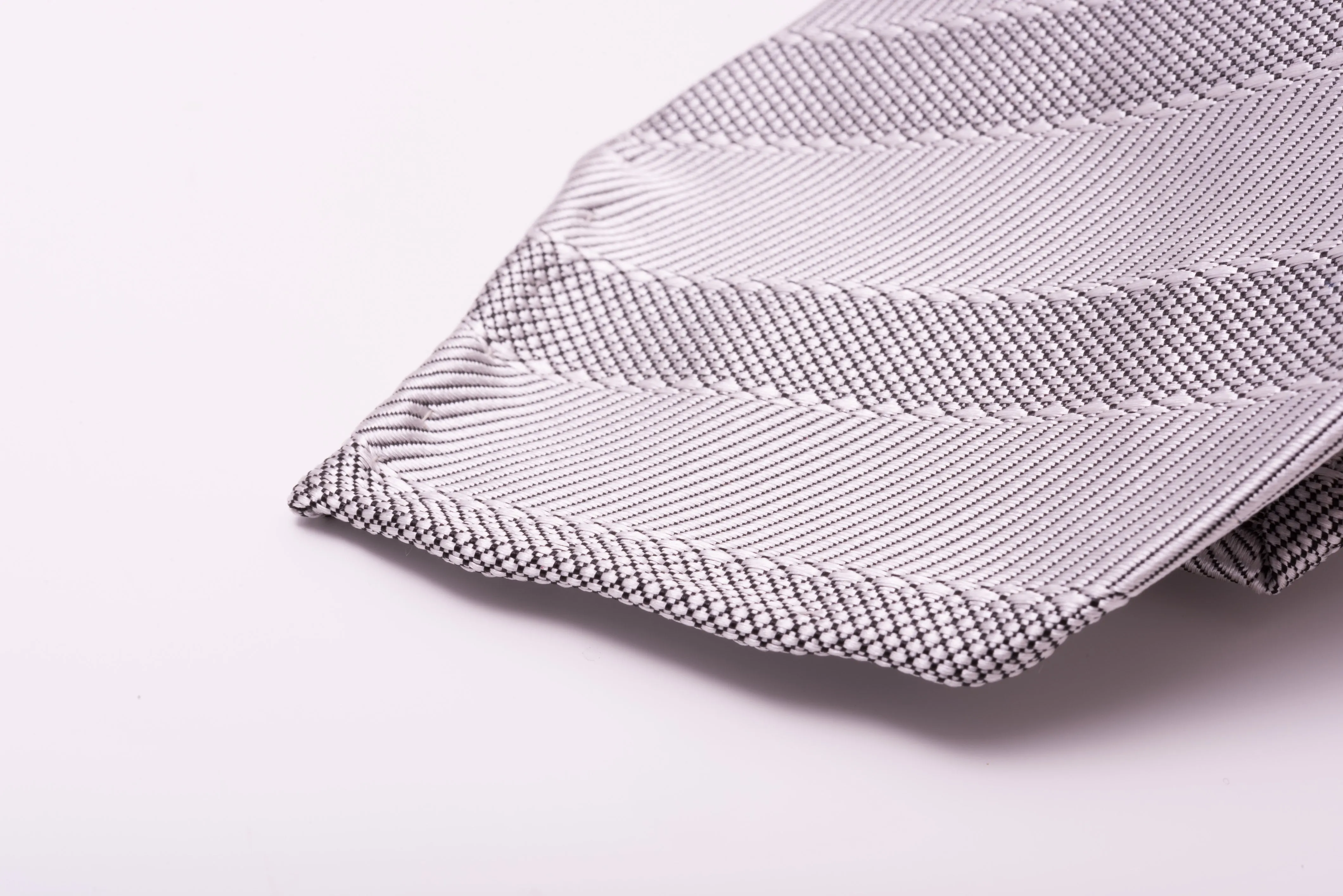 Silver & Black Striped Formal Tie Wedding Tie