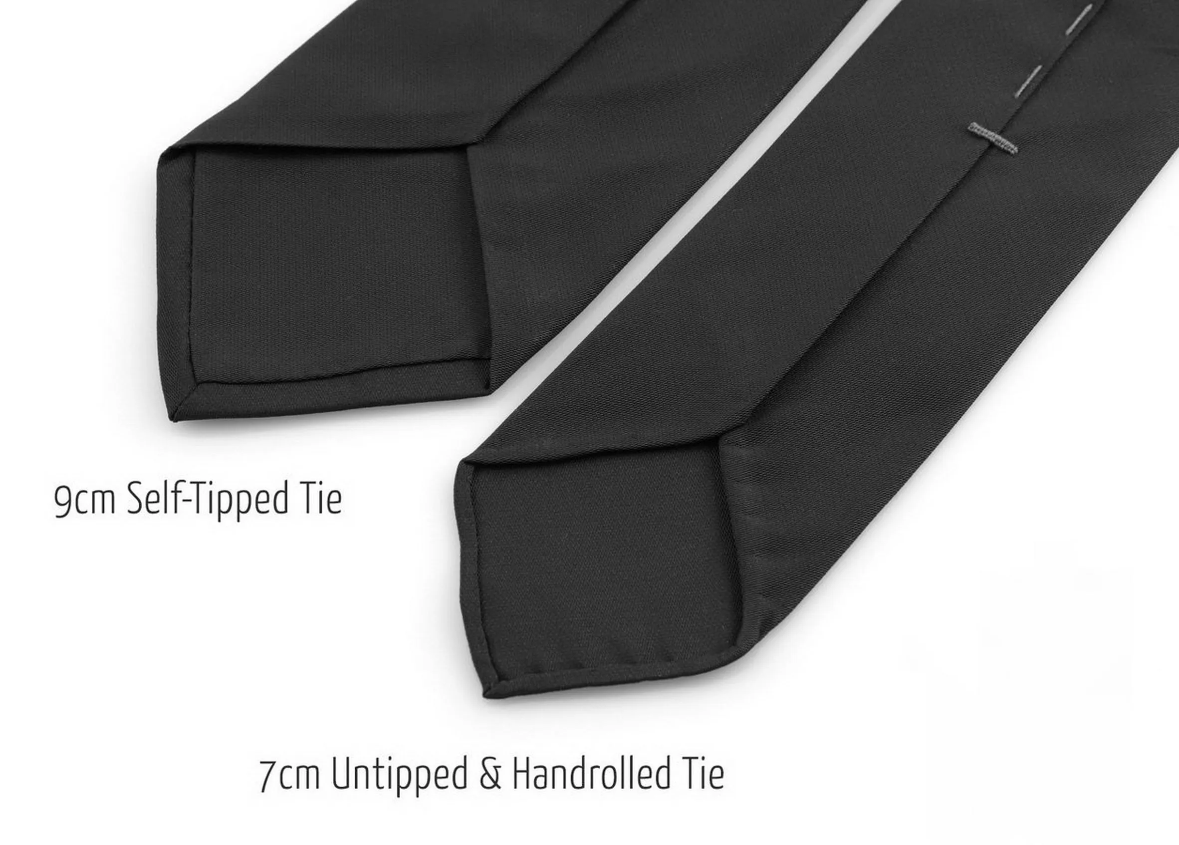 Silver & Black Striped Formal Tie Wedding Tie