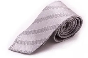 Silver & Black Striped Formal Tie Wedding Tie