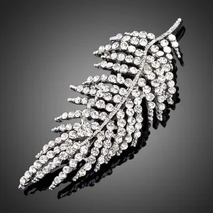Sparkly Leaves Pin Brooch
