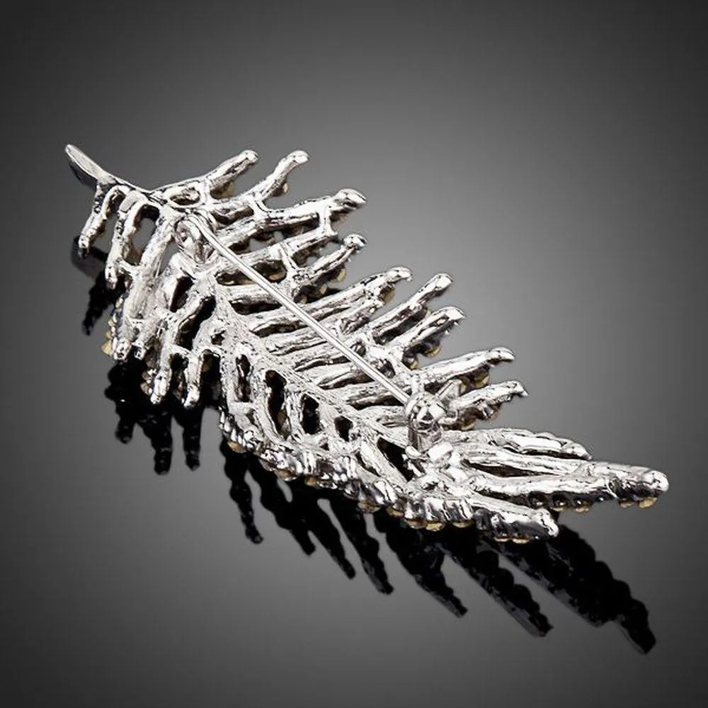 Sparkly Leaves Pin Brooch