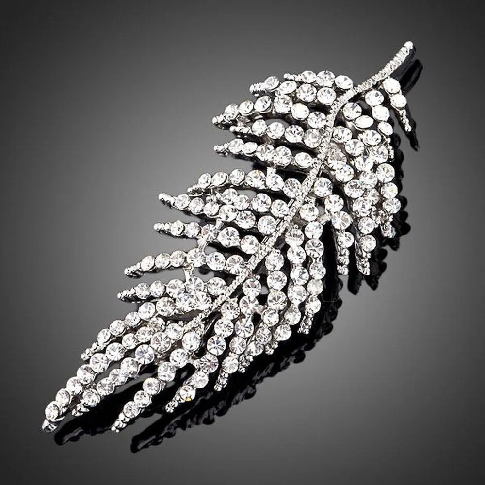 Sparkly Leaves Pin Brooch