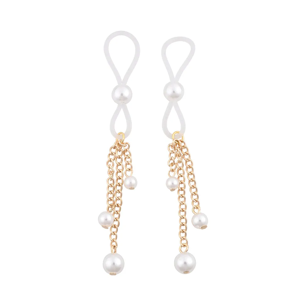 Sportsheets Sex & Mischief Pearl Nipple Ties