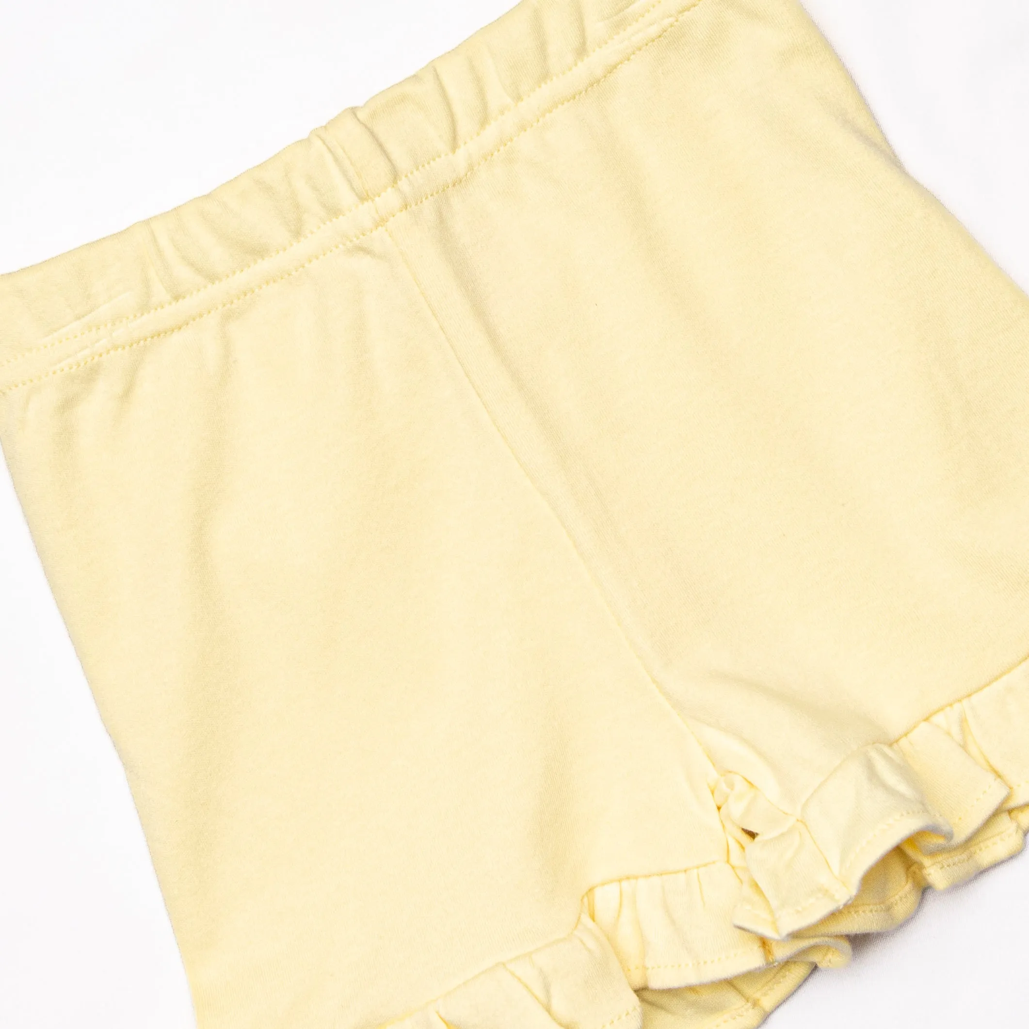 Sunny Day Shades Ruffle Short Set, Yellow