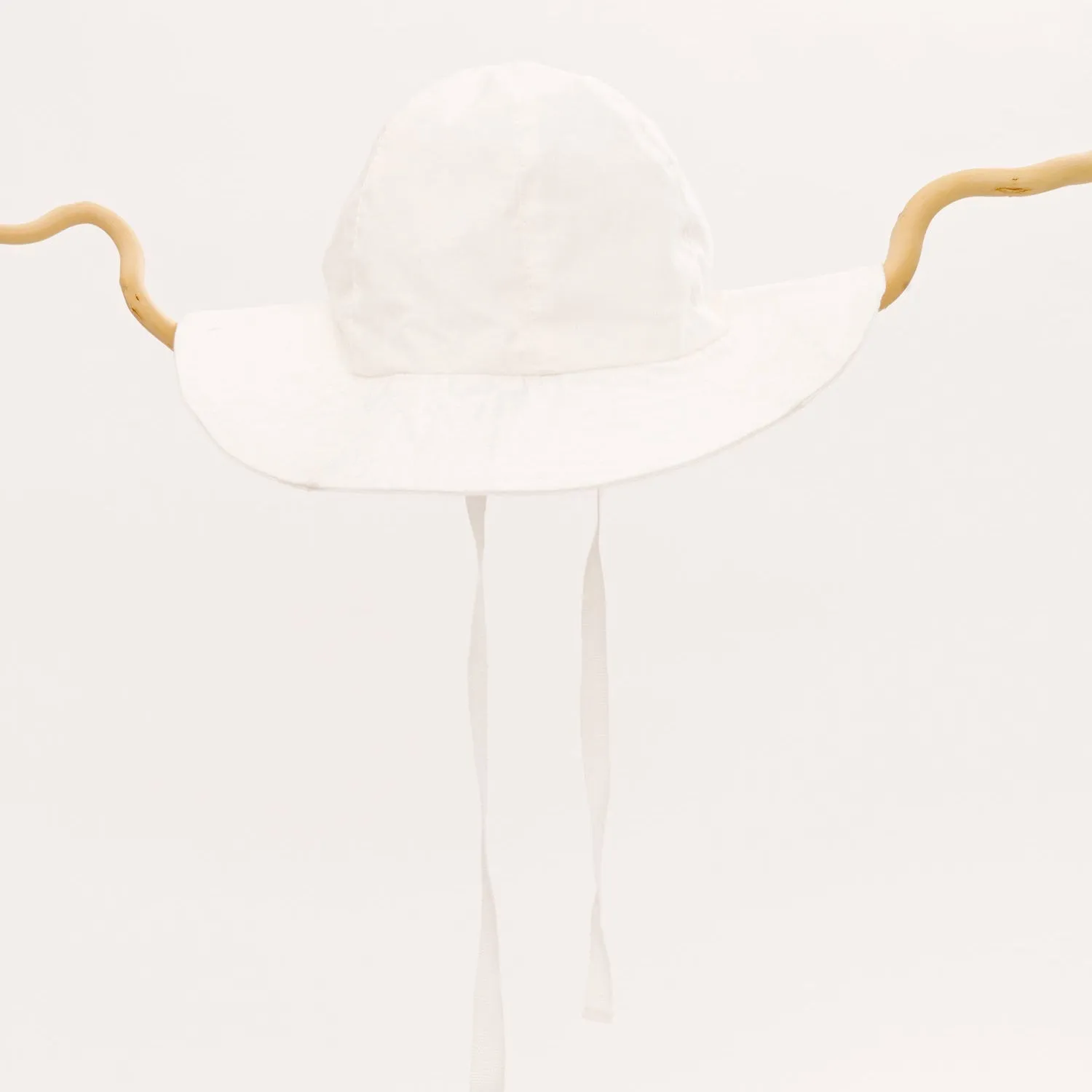 Under The Nile Poplin Sun Hat - White