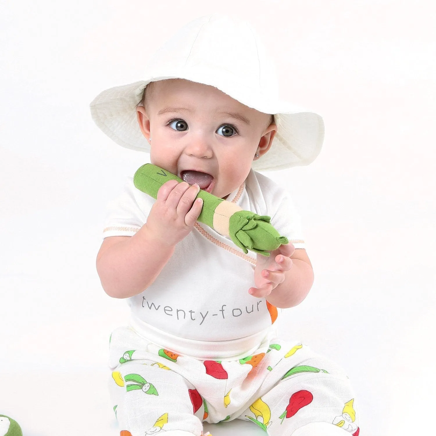 Under The Nile Poplin Sun Hat - White