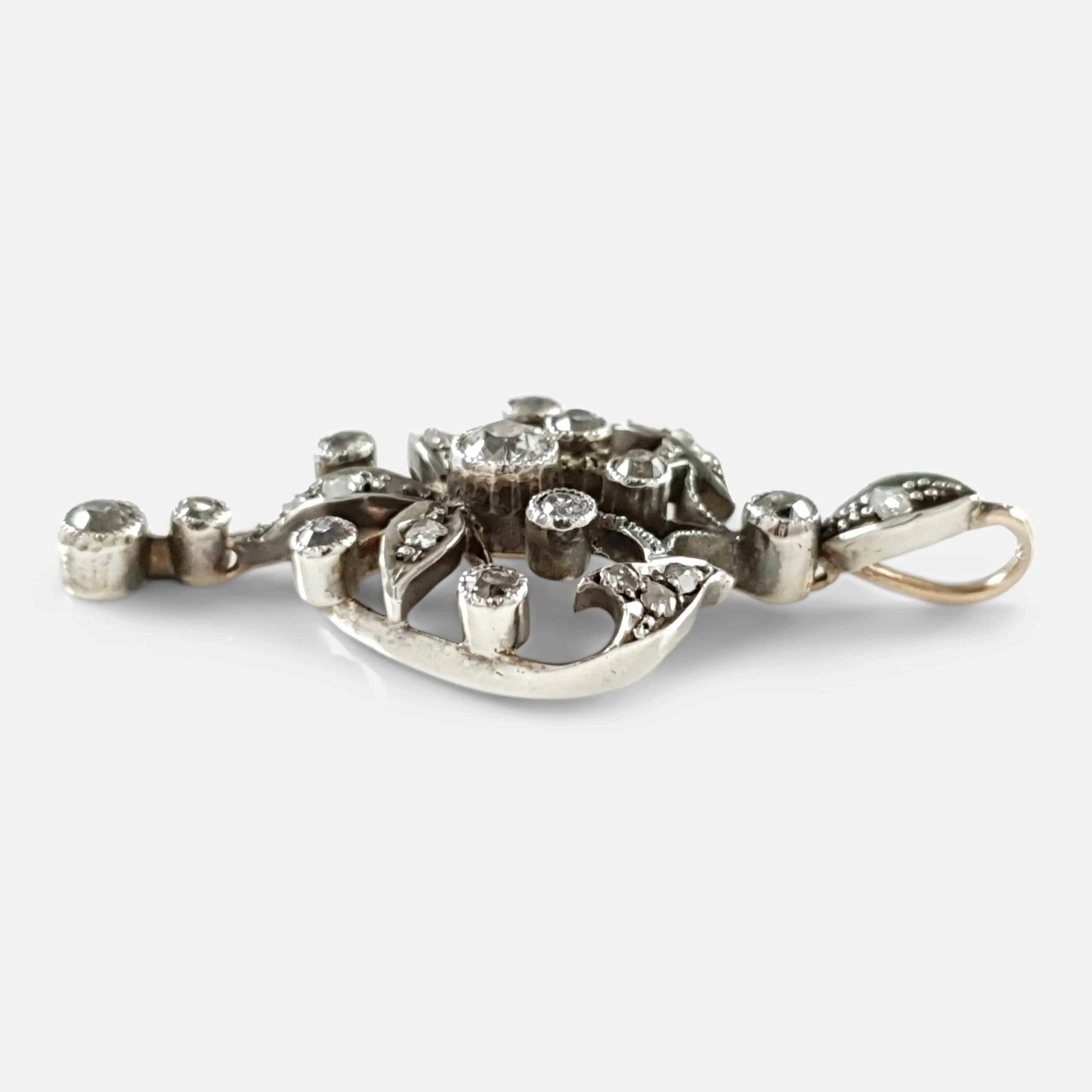Victorian Diamond Drop Pendant
