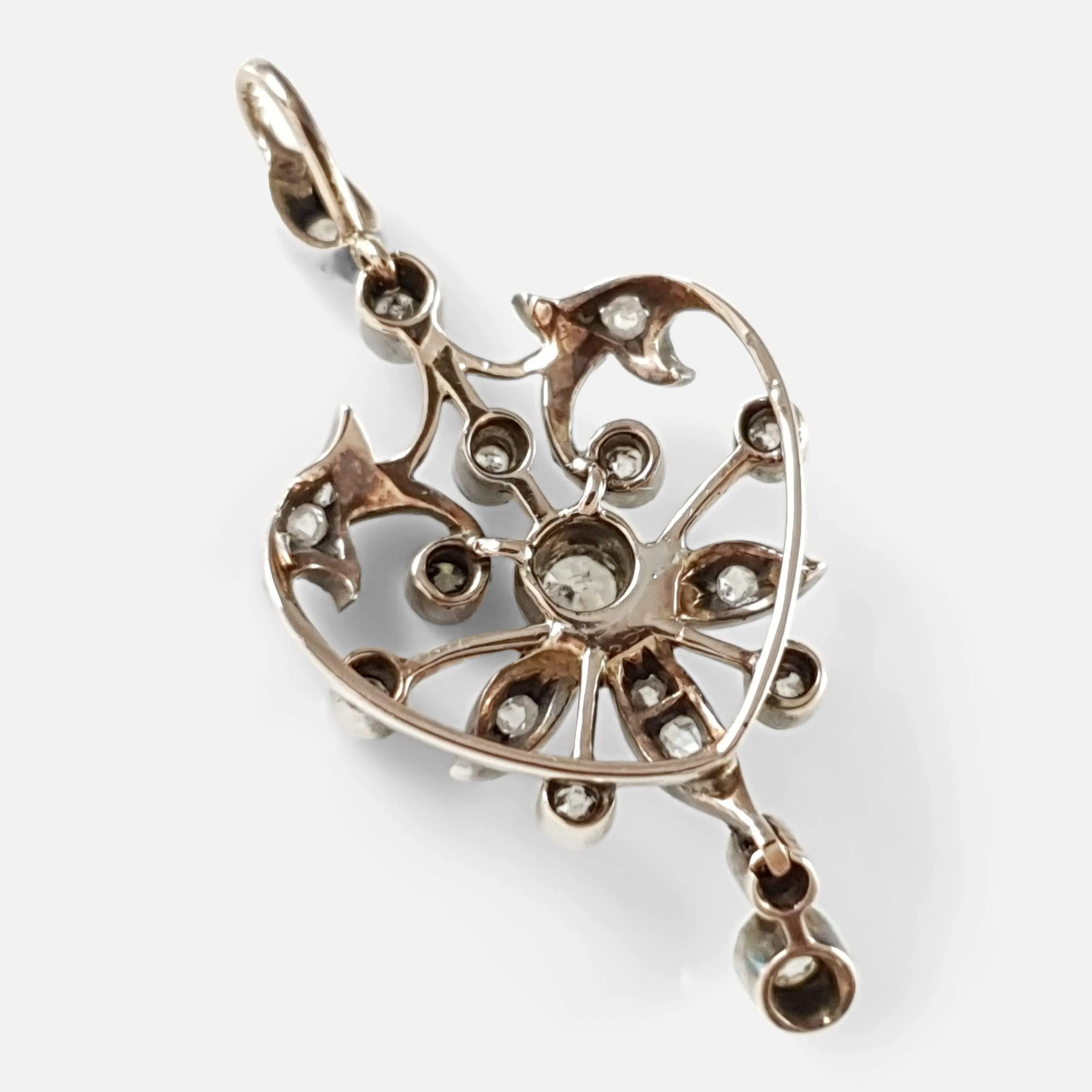 Victorian Diamond Drop Pendant