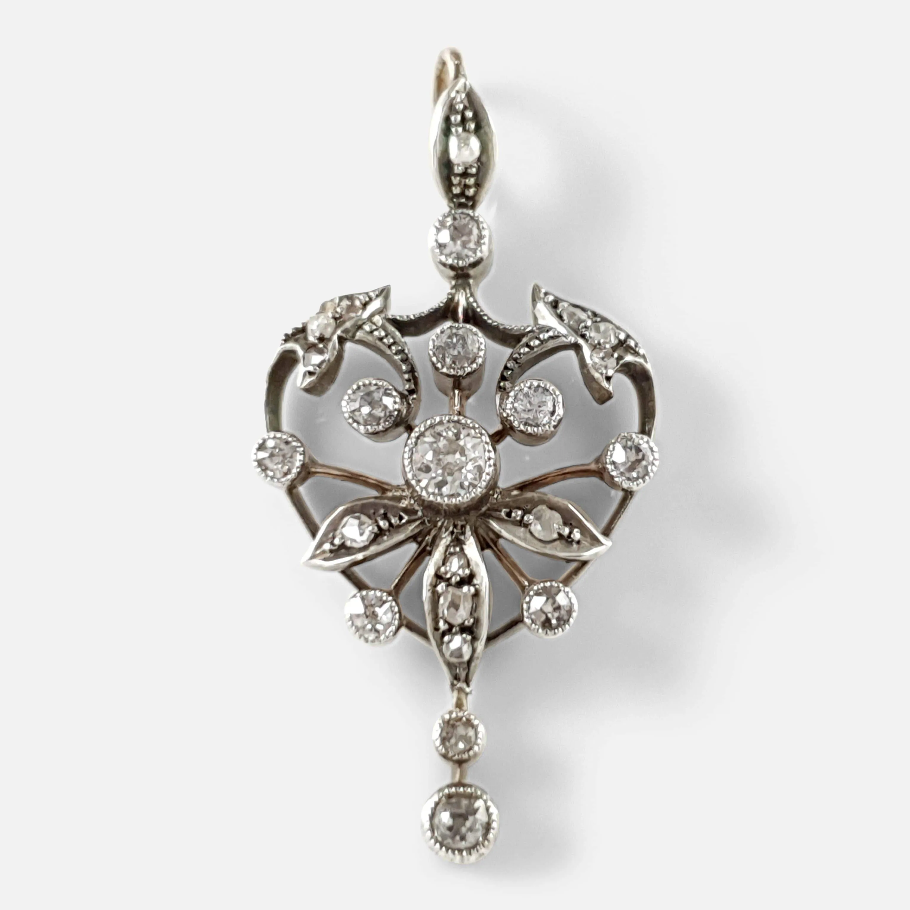 Victorian Diamond Drop Pendant