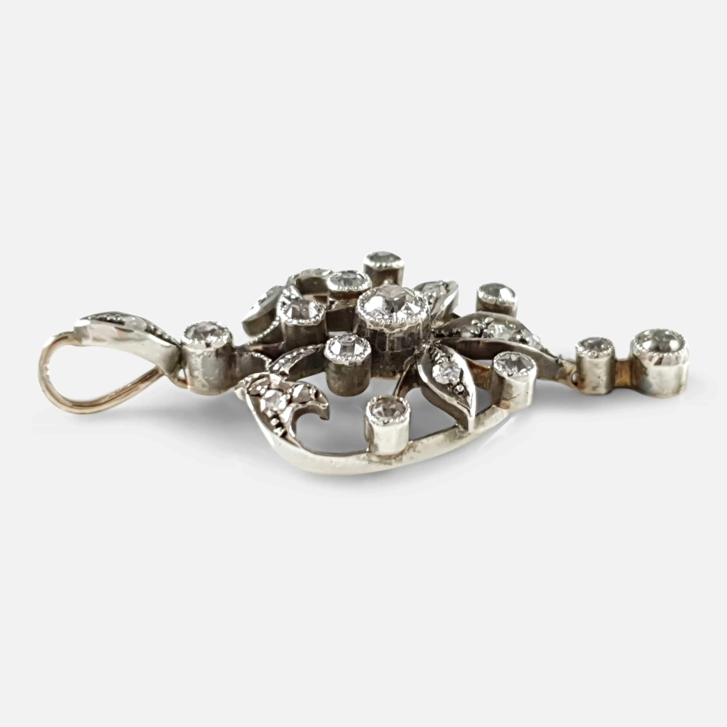 Victorian Diamond Drop Pendant