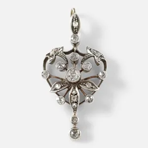 Victorian Diamond Drop Pendant