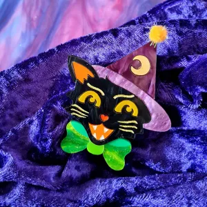 Witchy Kitty Necklace by Cherryloco Jewellery - 13314