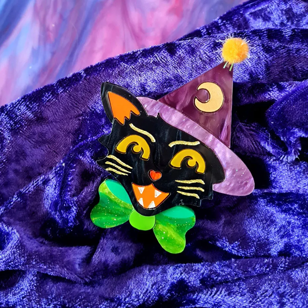 Witchy Kitty Necklace by Cherryloco Jewellery - 13314