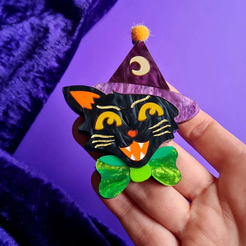 Witchy Kitty Necklace by Cherryloco Jewellery - 13314